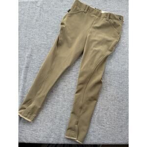 Platinum Show Circuit YOUTH Size 12 Beige Side Zip Riding Breeches